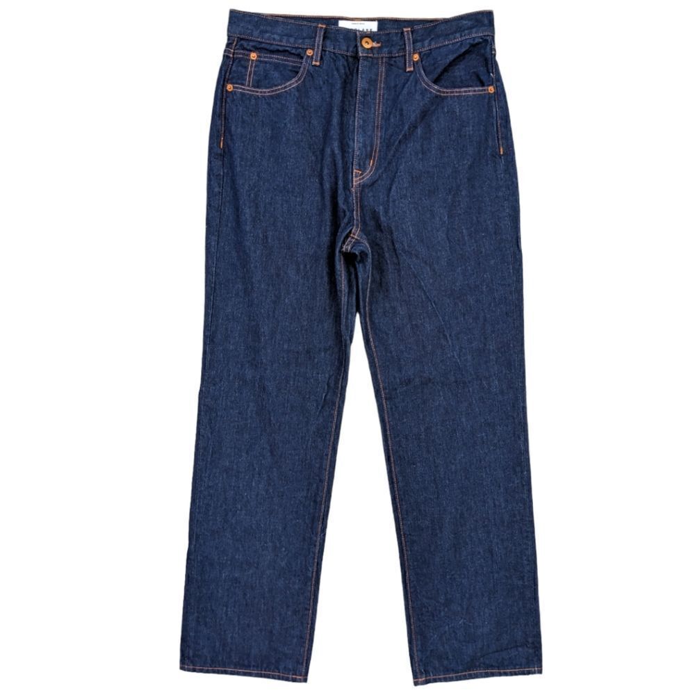 SLVRLAKE Women's London High Rise Straight Leg 100% Cotton Jeans Dark Wash Sz 32